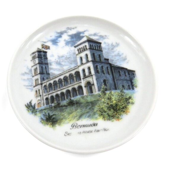 KAISER BERMUDA Souvenir Small Plates Set of 4 Scenic Landmarks 4.5" Vintage - Picture 8 of 11